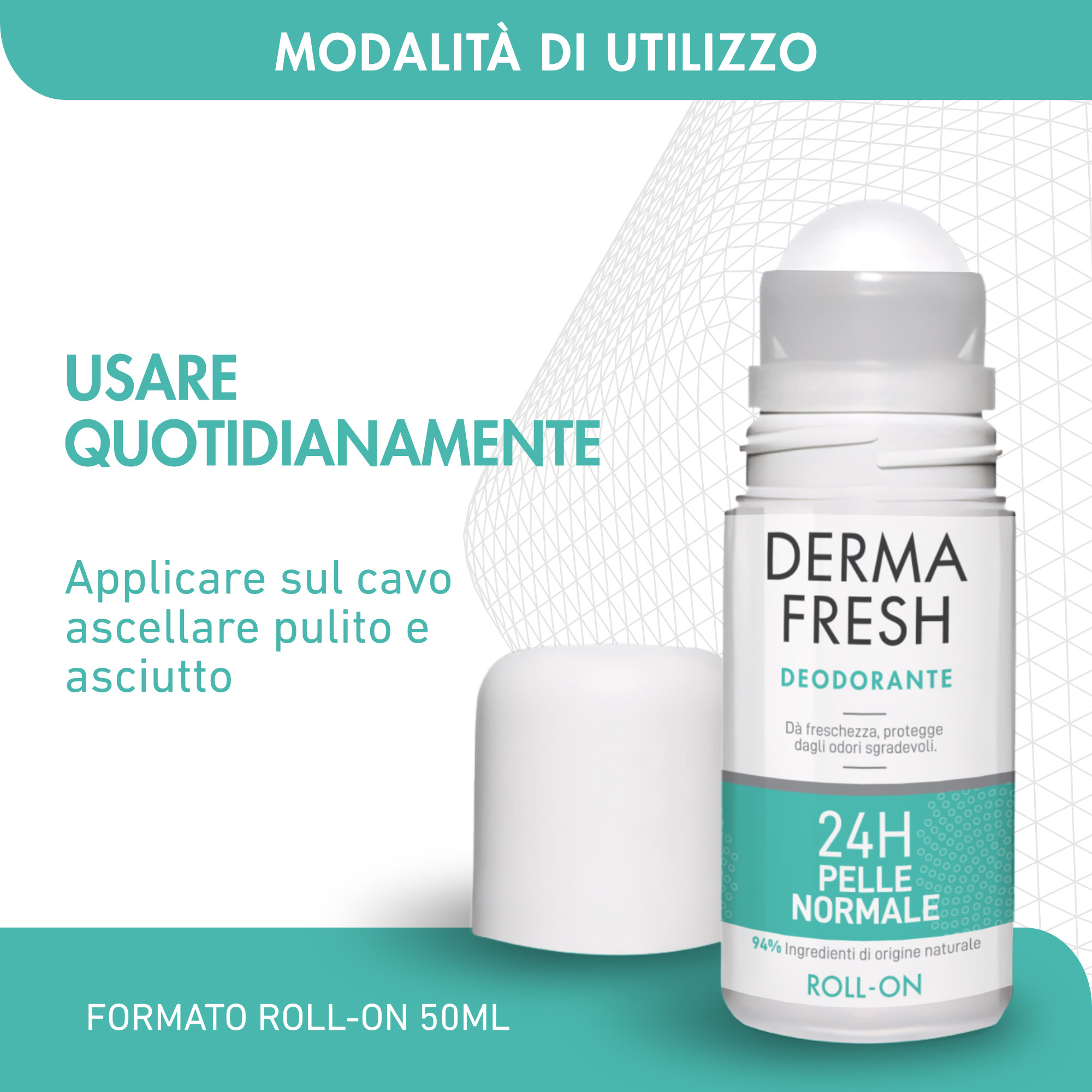 DERMAFRESH 24H P/NORM ROLL50ML