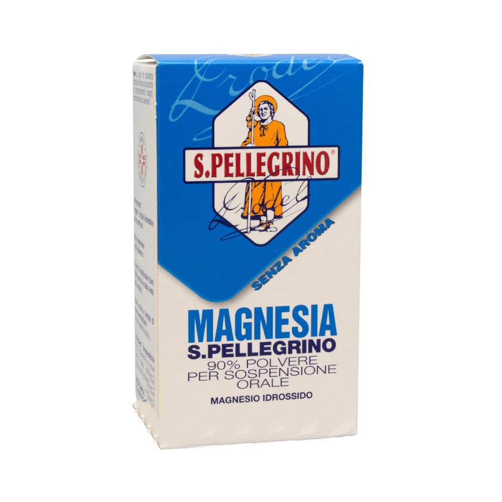 Magnesia S. Pellegrino 90% Polvere Magnesio Idrossido Antiacido 100g