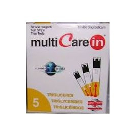 Multicare In Trigliceridi 5 Strisce Reagenti per Auto Analisi