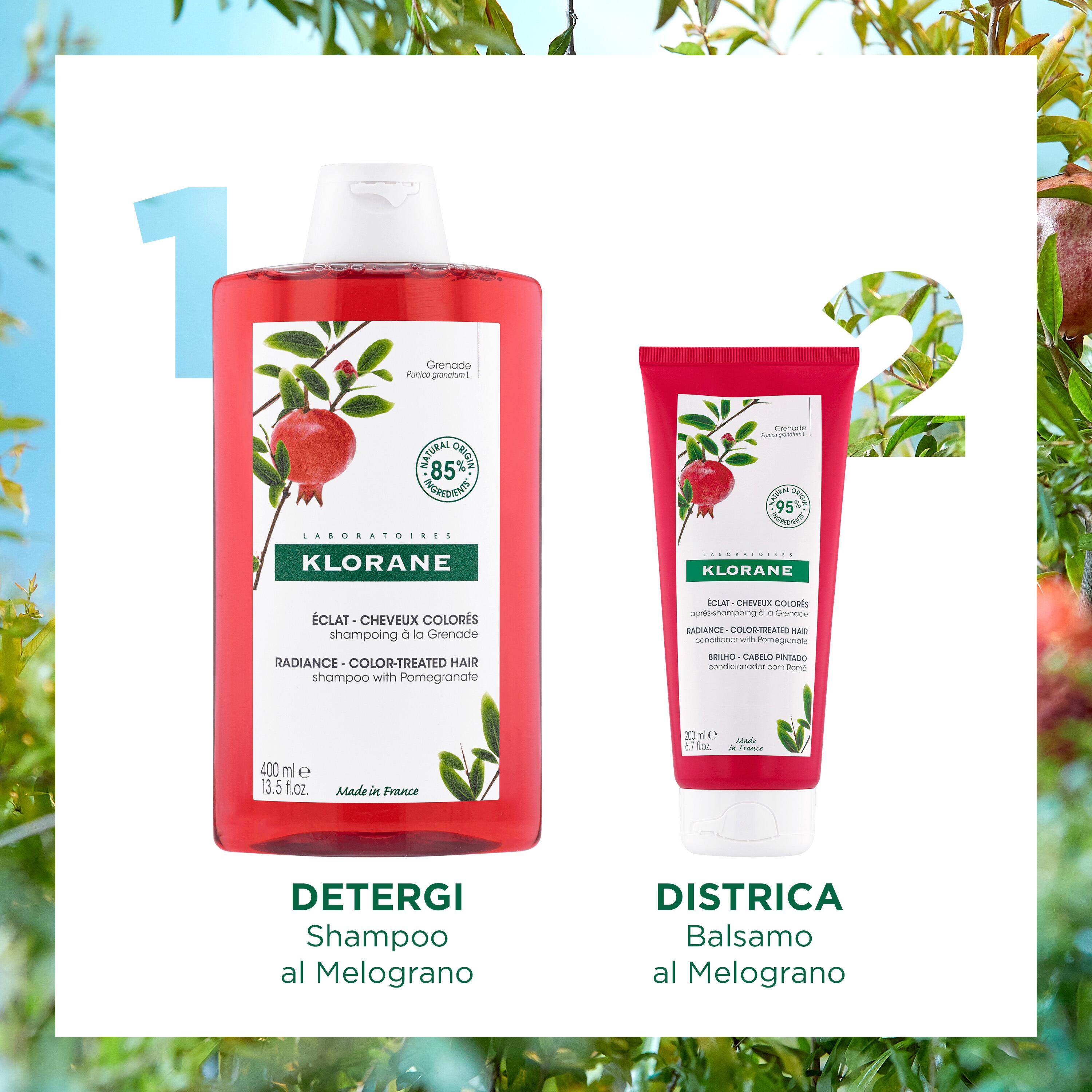 Klorane - Shampoo Al Melograno Per Capelli Colorati 400 ml