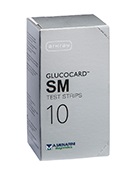 GLUCOCARD SM TEST STRIPS 10PZ