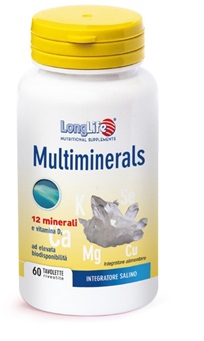 LongLife Multimineral Integratore Sali Minerali 60 Tavolette