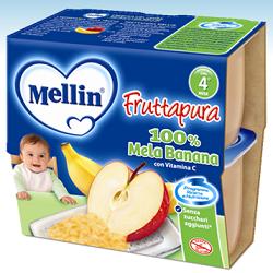 Mellin Frutta Pura Omogeneizzato Gusto Mela e Banana