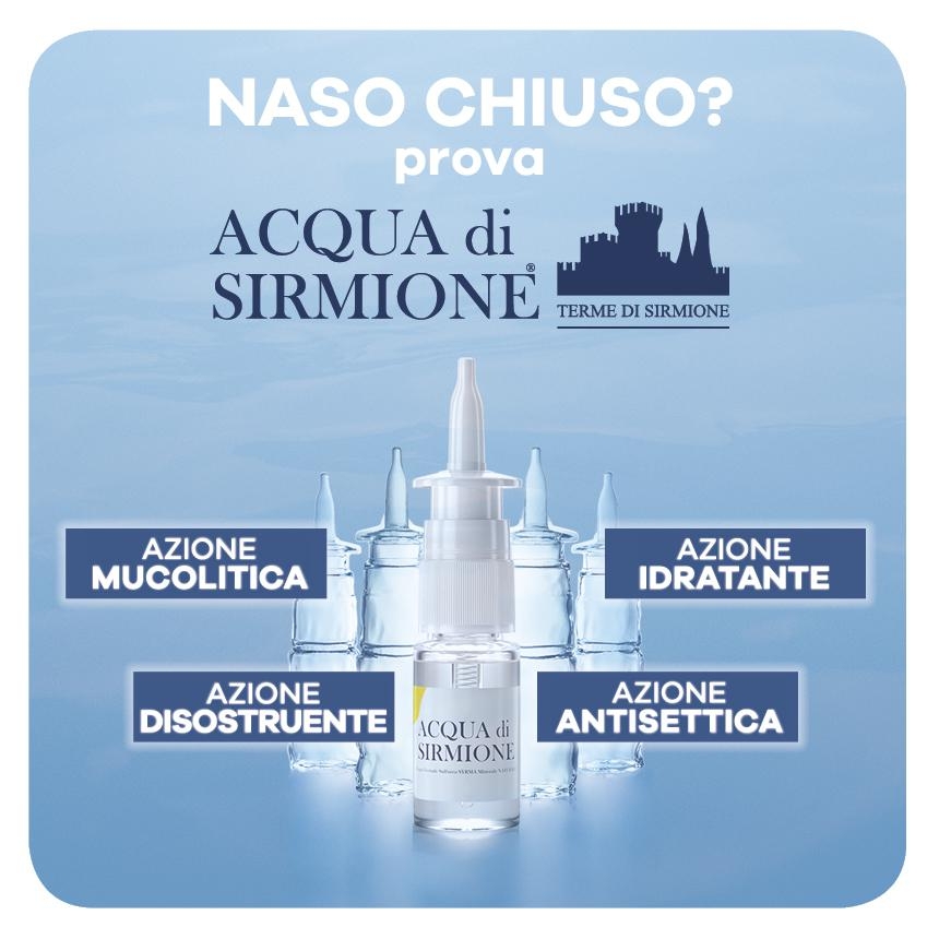 Acqua di Sirmione - Fluidificante Nasale - 6 Flaconcini da 15 ml 