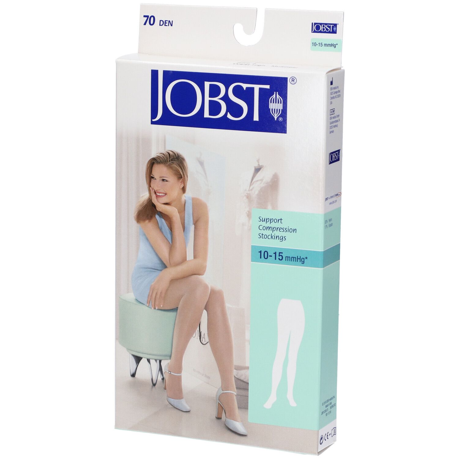 Jobst Us 10-15 mmhg Collant Microfibra Nero Taglia 4