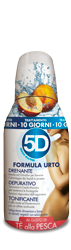 5D Depuradren Sleeverato Formula Urto - Gusto The alla Pesca - Integratore depurativo e drenante - 300 ml