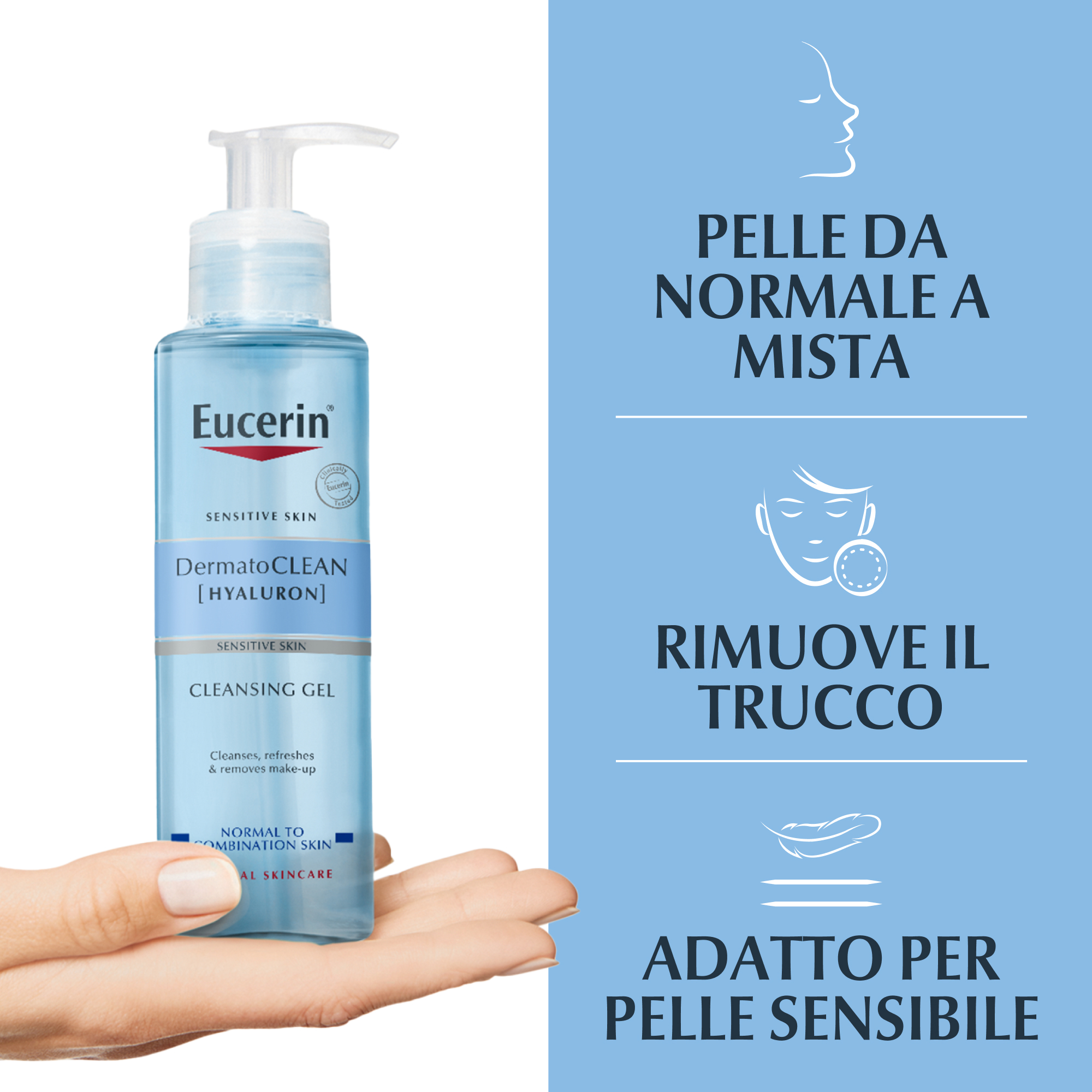 Eucerin DermatoCLEAN Gel Detergente Rinfrescante