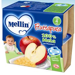 Mellin Fruttapura Mela 4 x 100 g