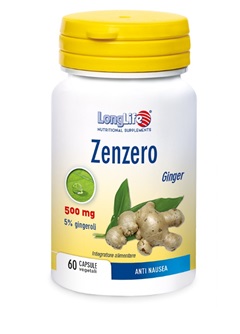 LongLife Zenzero 500 mg Integratore 60 Capsule