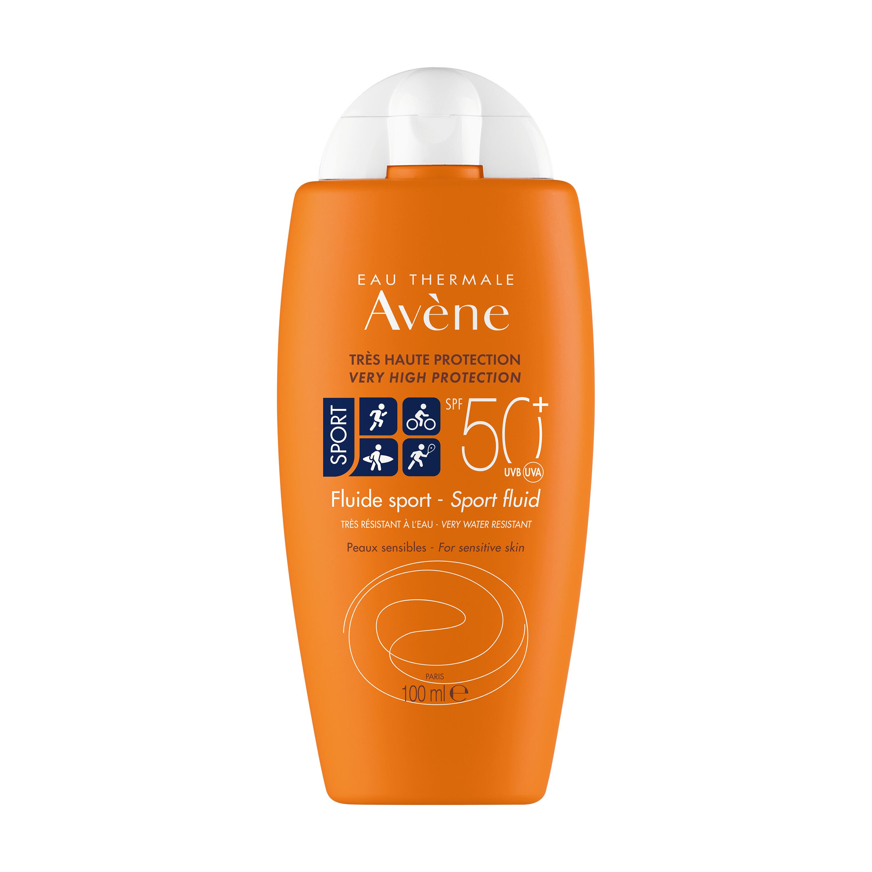 Avène Eau Thermale Fluido Sport SPF50+ - Protezione Solare Viso E Corpo 100 ml