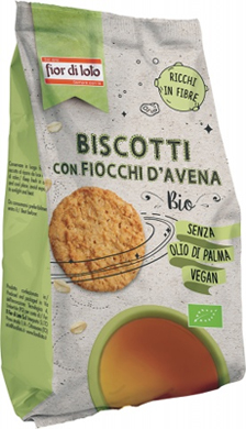Fior di Loto Biscotti Con fiocchi di Avena Bio 350 g