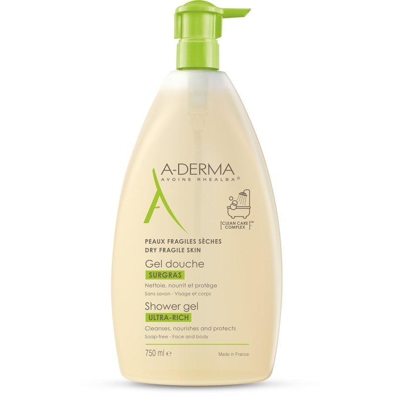 A-DERMA LES INDISPENSABLES Gel Doccia Surgras 500mL