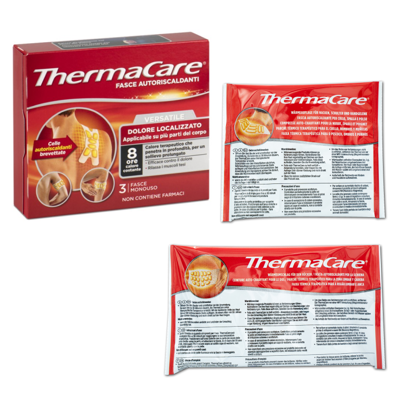 Thermacare Fasce Autoriscaldanti e Versatili 3 pezzi 