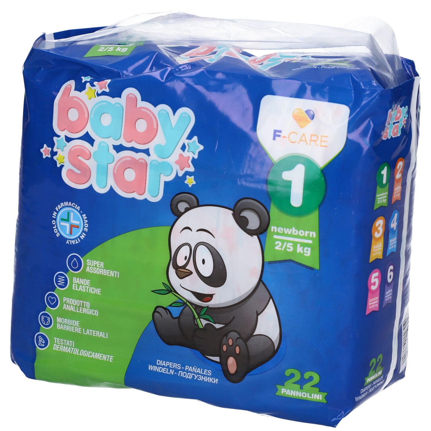 BABYSTAR NEWBORN 2/5KG 22PZ T1