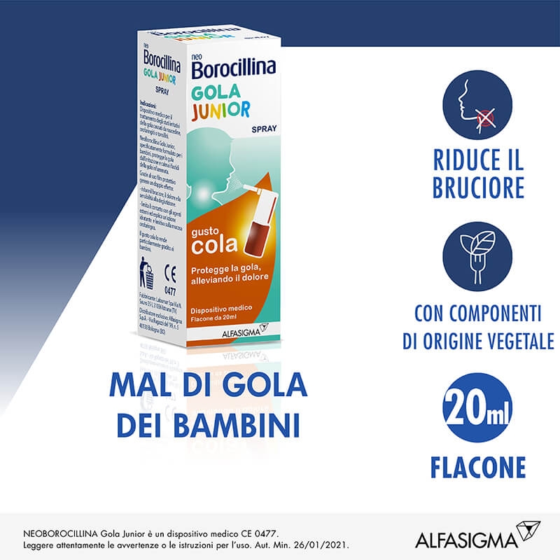NeoBorocillina Gola Junior Spray 20 ml