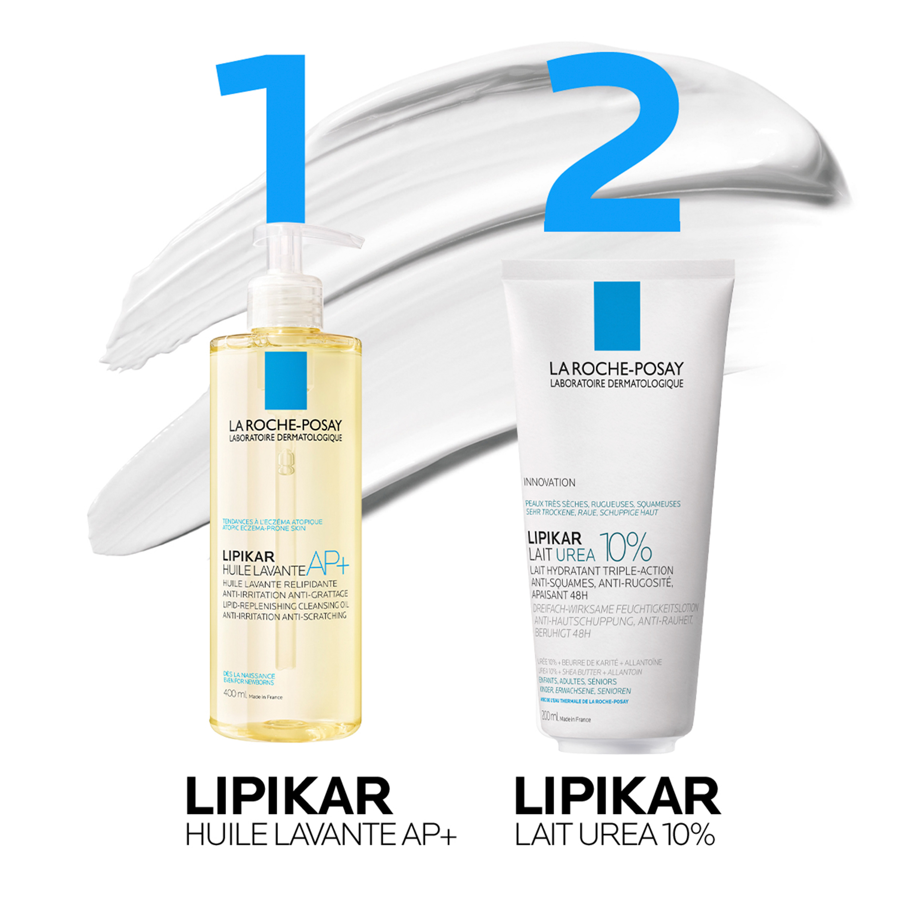 La Roche-Posay Lipikar Latte Urea 10% - Lozione Idratante Per Pelle Molto Secca 200 ml