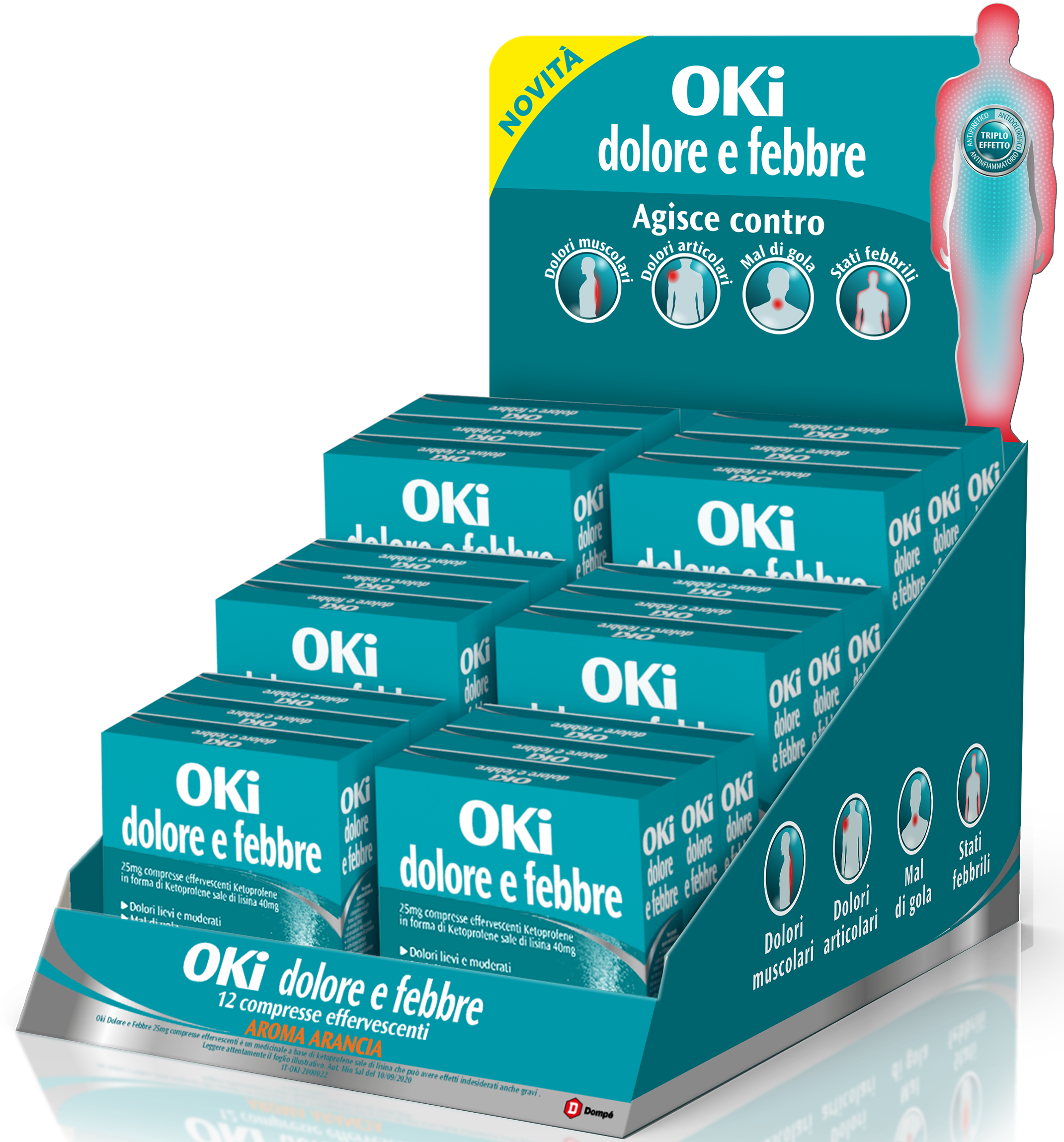 OKI Dolore e Febbre 12 Compresse Effervescenti