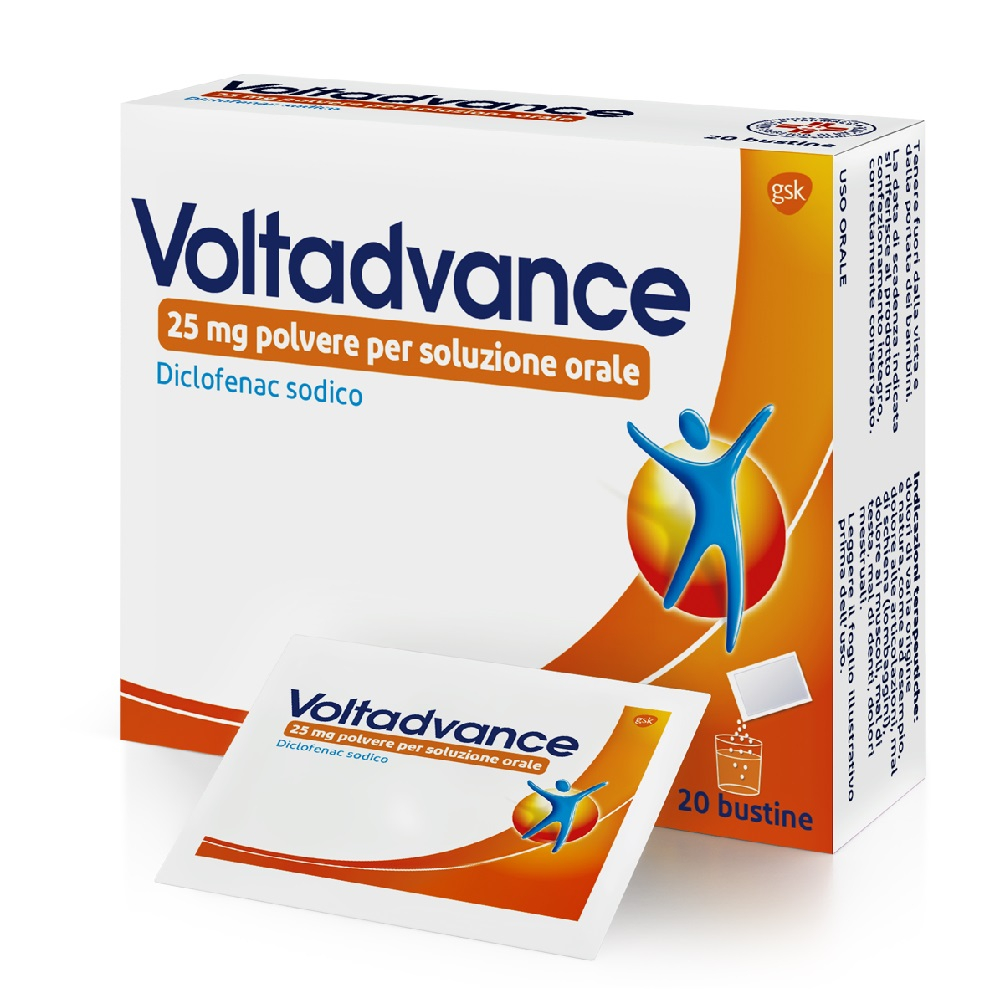 Voltadvance Antinfiammatorio Diclofenac Dolori Articolari Dolore Cervicale Mal di Schiena 20 Bst