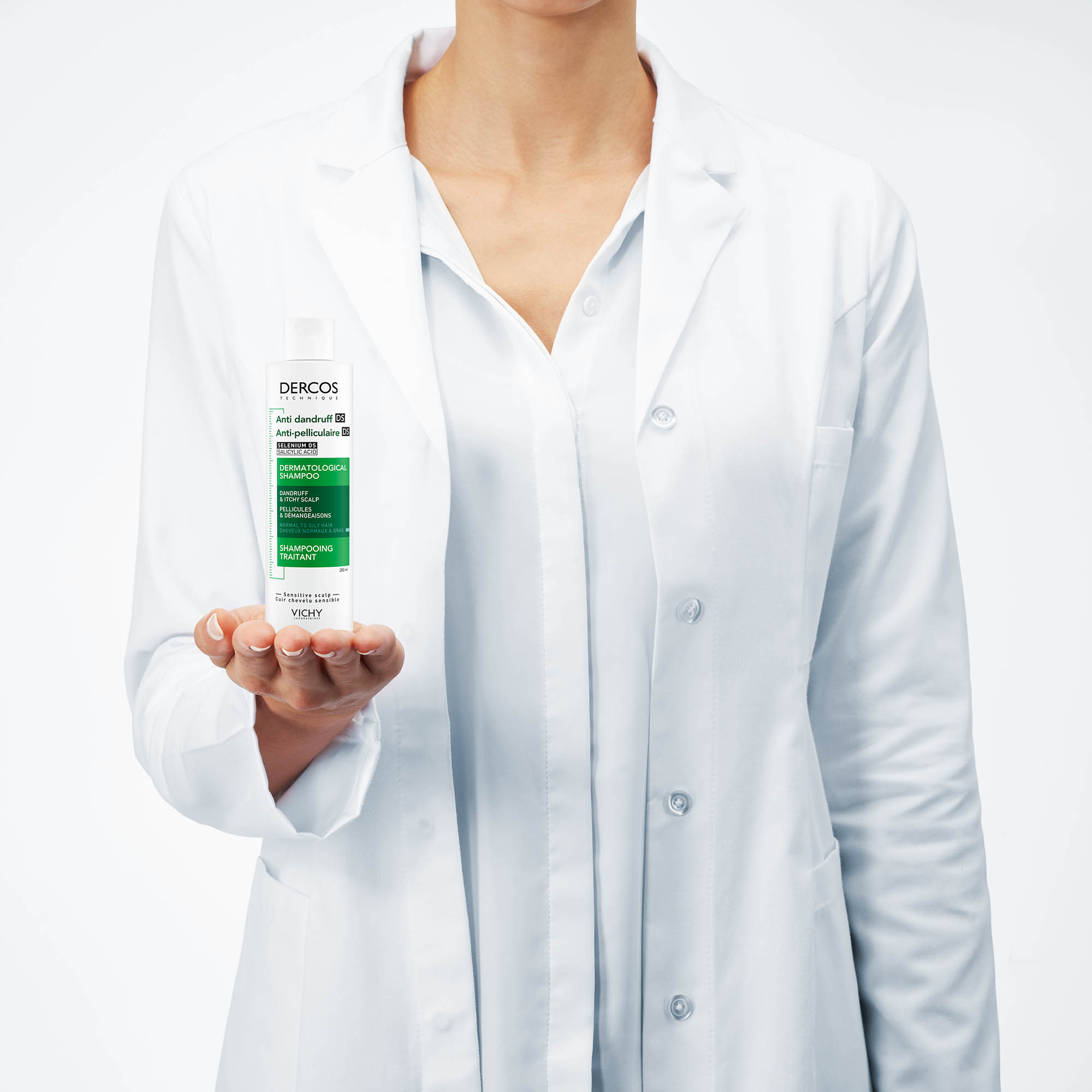 Vichy Dercos Shampoo trattante Anti-forfora DS per capelli da normali a grassi 200 ml