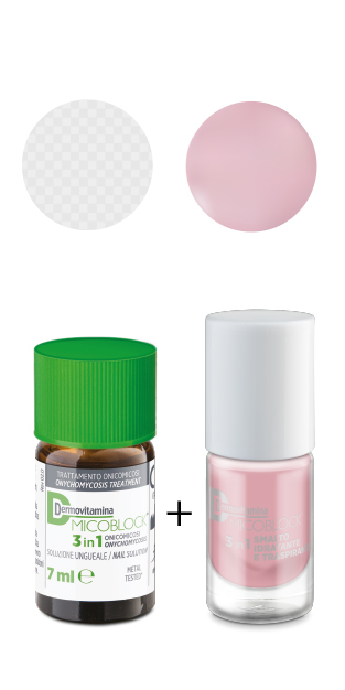 Dermovitamina Micoblock 3in1 Tratta e colora - Onicomicosi - Soluzione ungueale da 7 ml + smalto da 5 ml