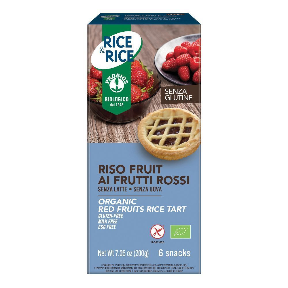 Rice&Rice Riso Fruit Merendina Ai Frutti Rossi Senza Glutine 6x33 g