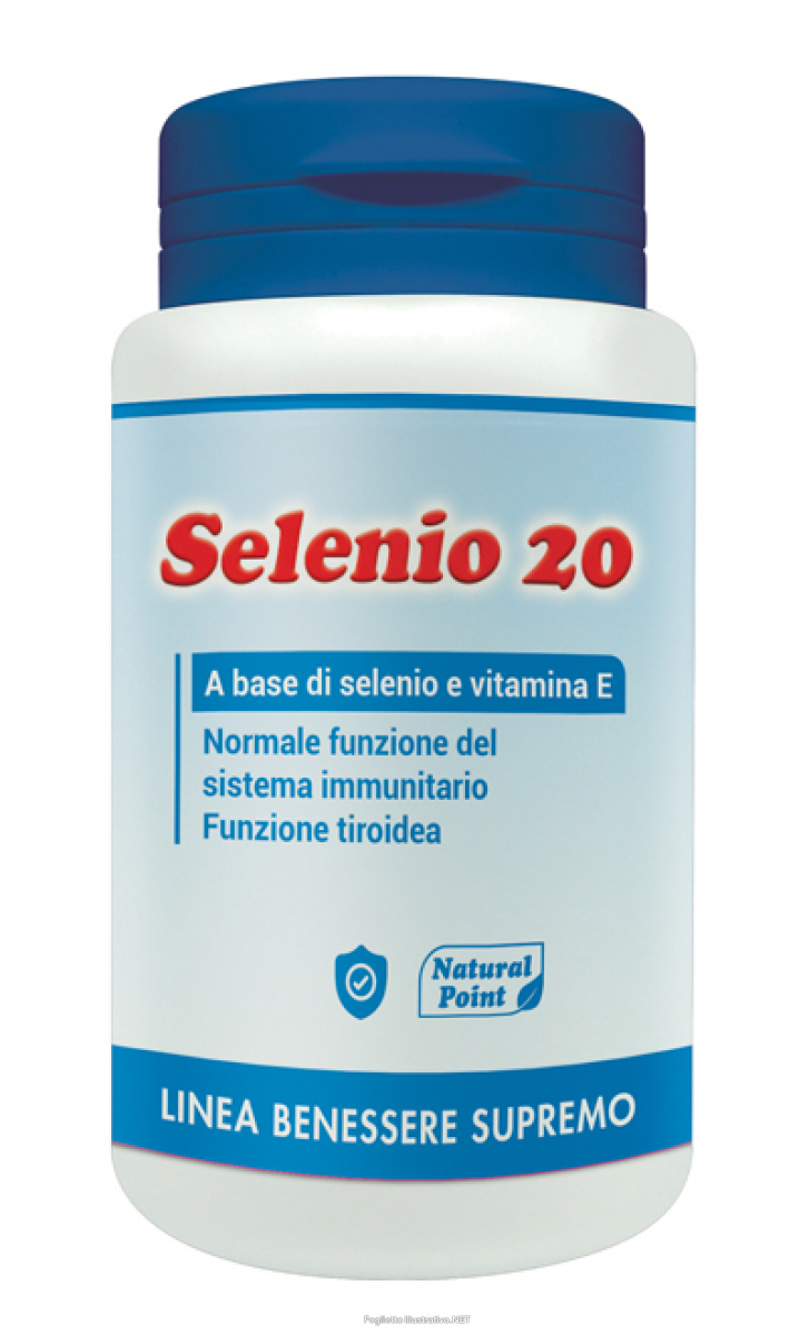 Selenio 20 - Natural Point - Integratore antiossidante - 60 capsule