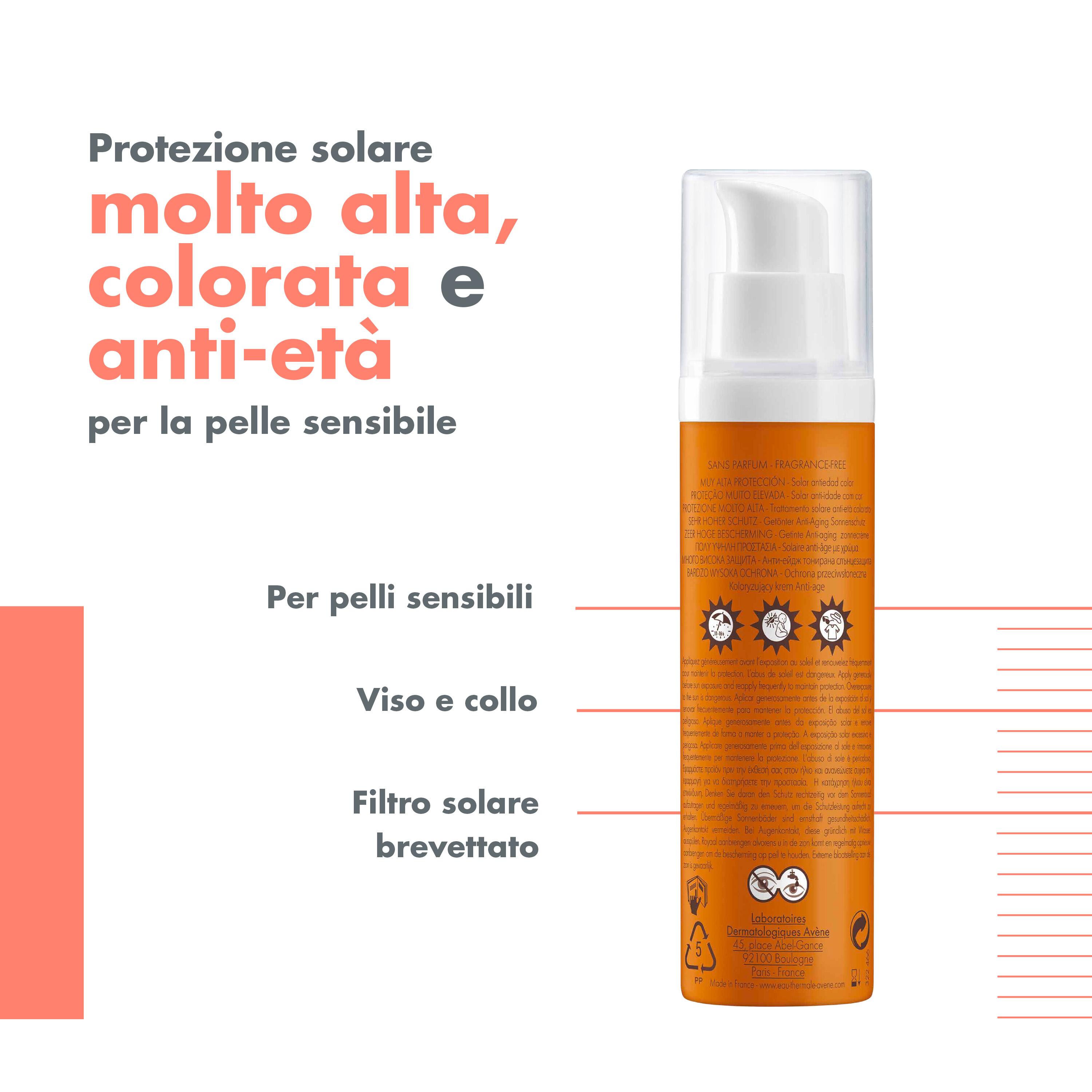 Avène - Trattamento Solare Anti-Età SPF50+ Colorato 50 ml