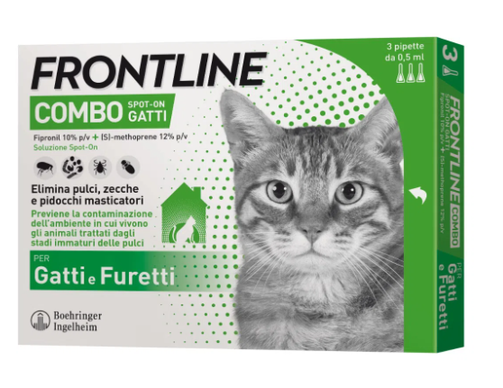 FRONTLINE COMBO*3PIP GATTI/FUR