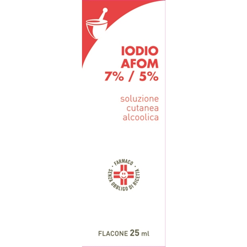Iodio Afom 7% / 5% Soluzione Cutanea Alcoolica 25 Ml