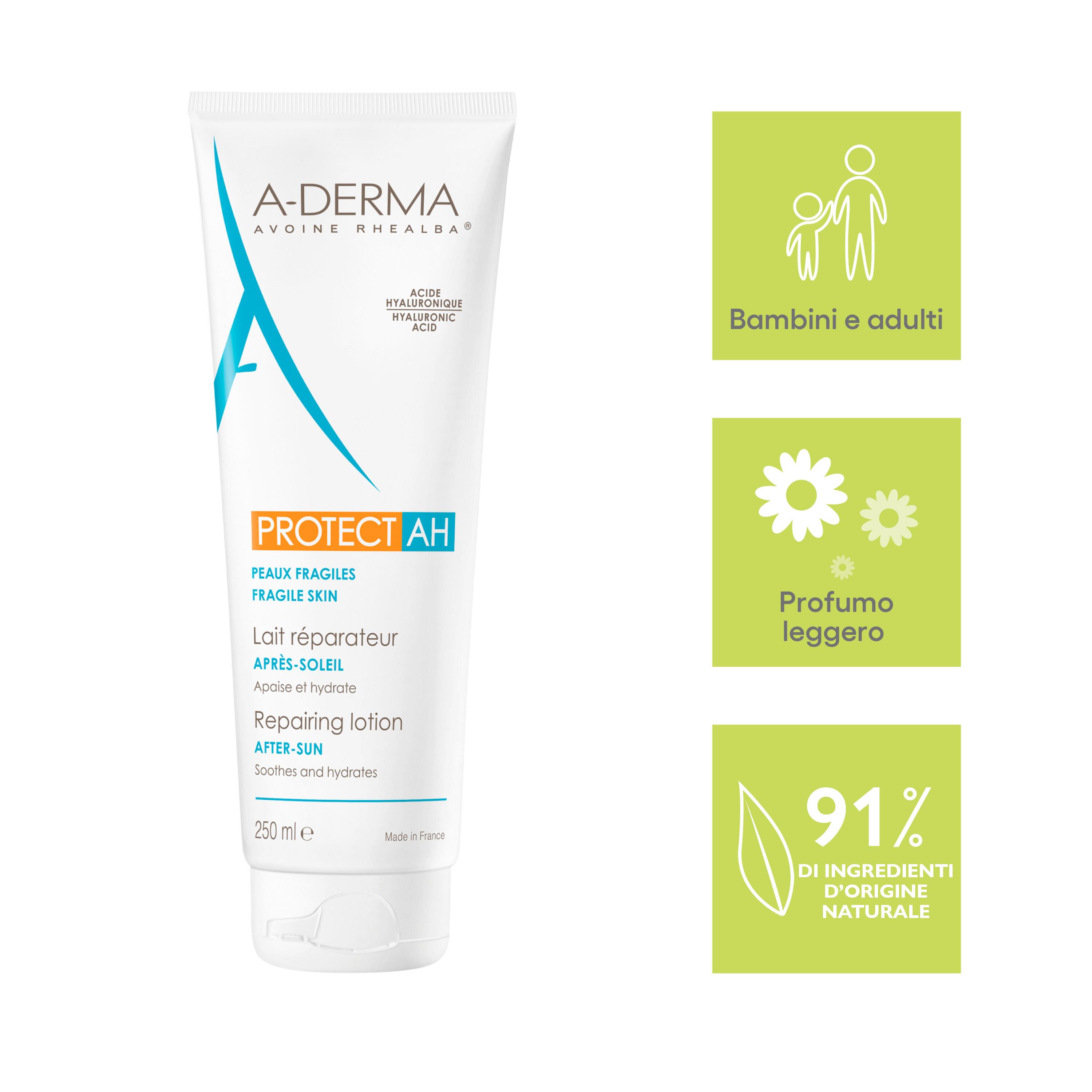 A-Derma Protect AH Latte Doposole Ristrutturante Pelle Fragile 250 ml