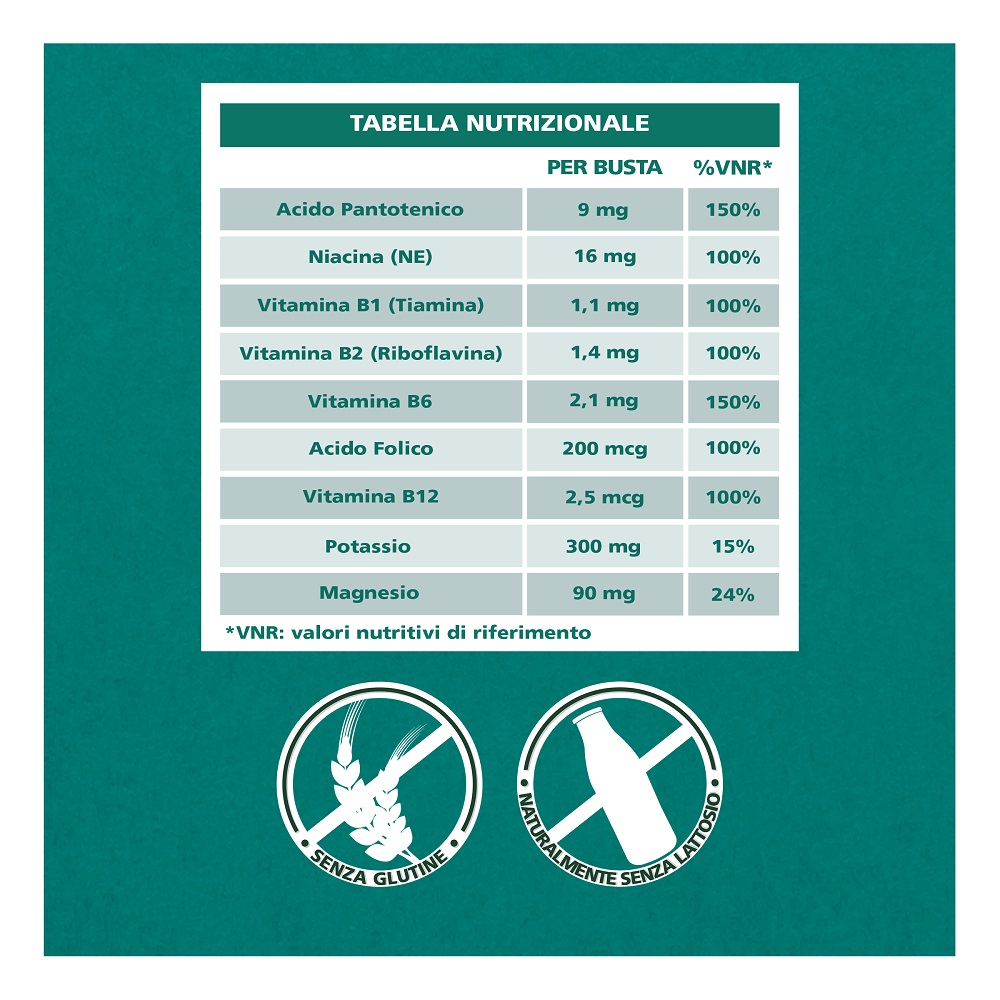 Be-Total Body Plus Integratore Alimentare Vitamina B Magnesio Potassio per Adulti 20 Bustine