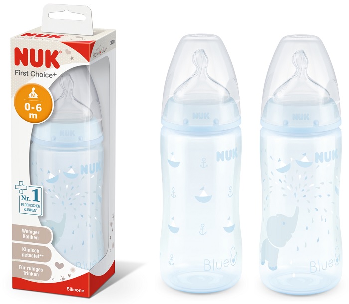 NUK BIB R&amp;B PP300MLBLUE SI0-6M