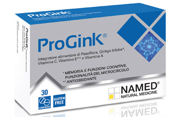 Named ProGink Integratore Ginkgo Biloba e Passiflora 30cpr