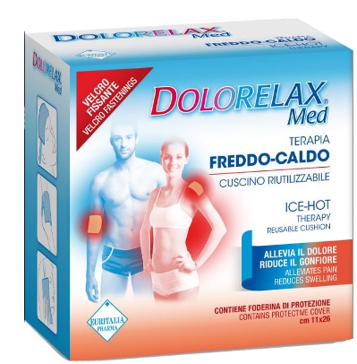 DolorelaxIce Hot Cuscino Riutilizzabile con Velo 12x28 cm 1 Pezzo