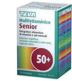Teva Multivitaminico Senior Integratore Vitamine e Minerali 30 Compresse