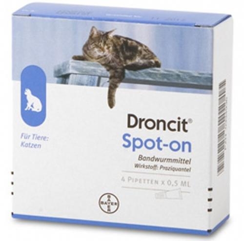 DRONCIT SPOT ON GATTI 4 tubetti 0,5 ml