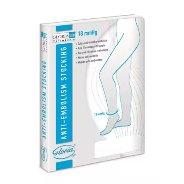 Gloria Med Thrombosis 18 Calza Autoreggenti Taglia M Corta 1 Pezzo