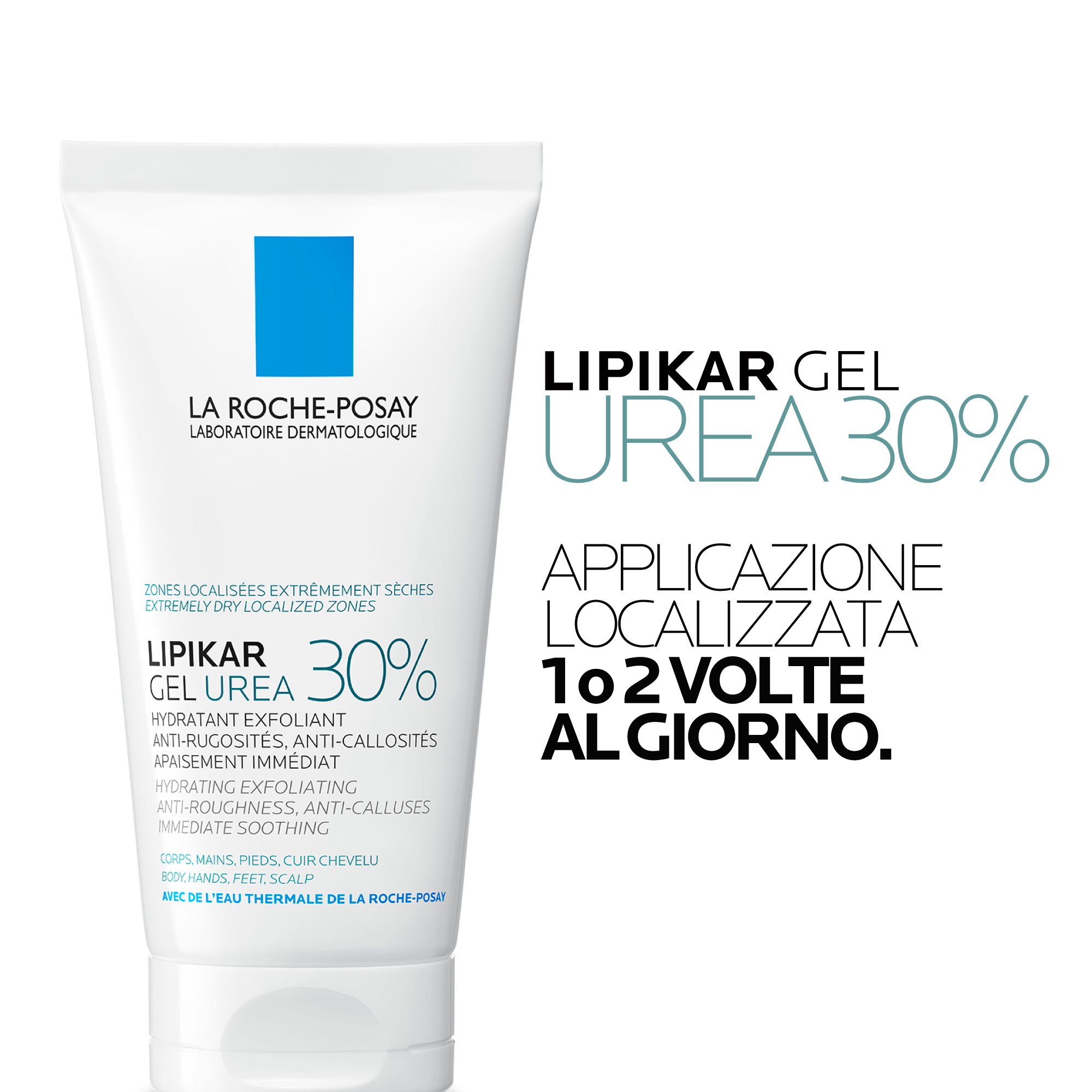 La Roche-Posay Lipikar Gel Urea 30% idratante esfoliante con Urea 30% e Niacinamide 50ml
