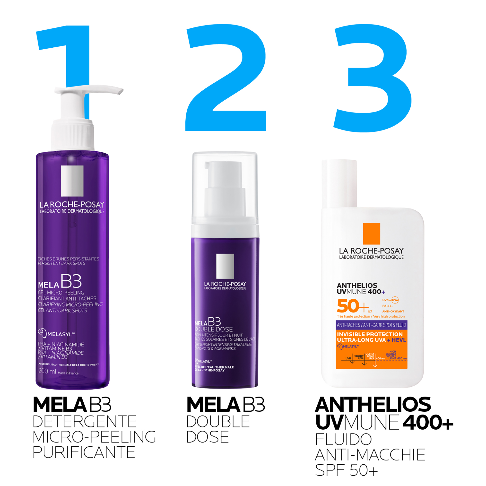 La Roche-Posay Mela B3 Double Dose - Trattamento Intensivo Anti-Macchie E Anti-Rughe Giorno E Notte 40 ml
