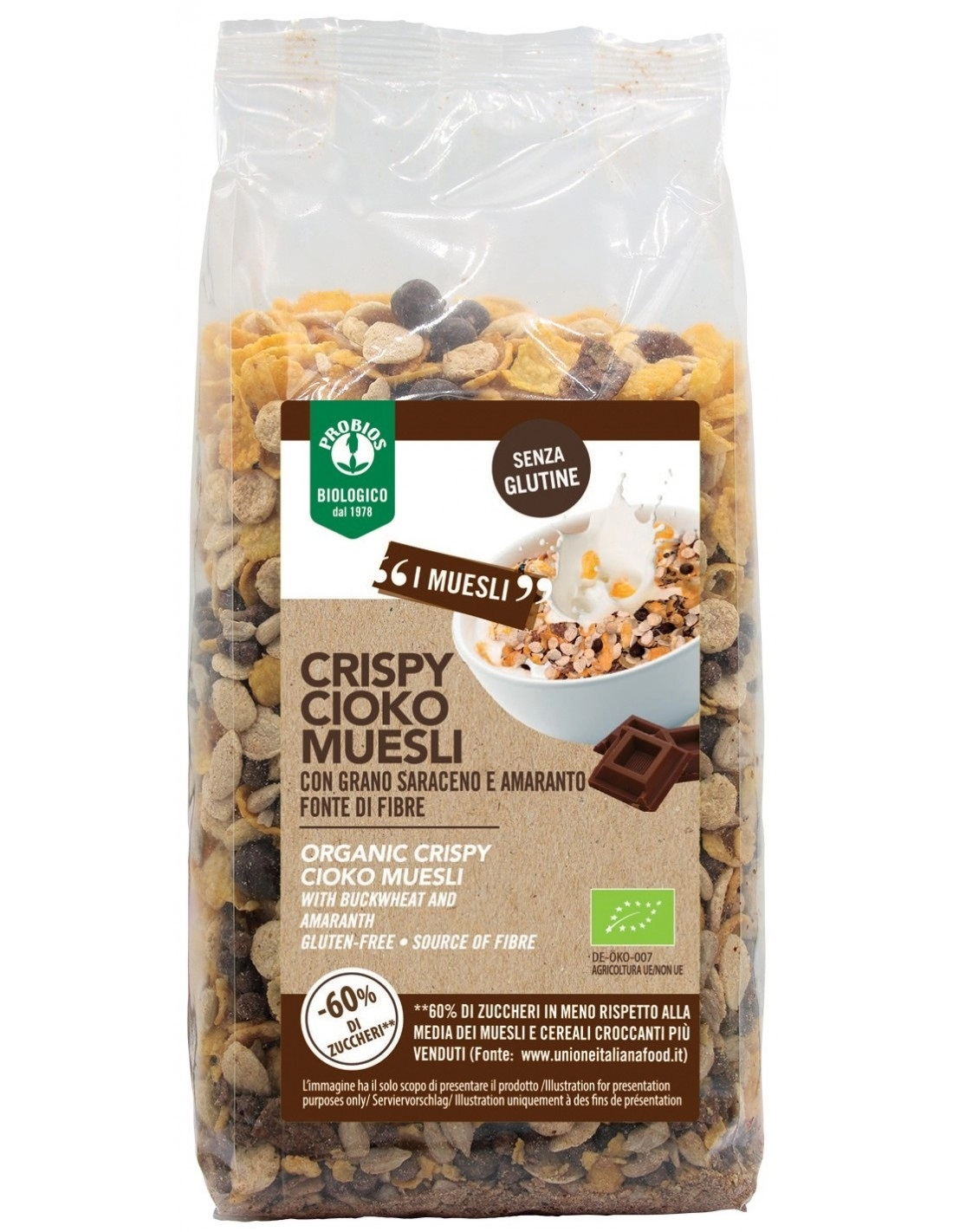 Easy To Go Crispy Cioko Muesli Biologico Senza Glutine 300 g