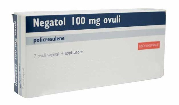 Negatol 100 mg Ovuli Vaginali Policresulene Antisettico 7 Ovuli Con Applicatore