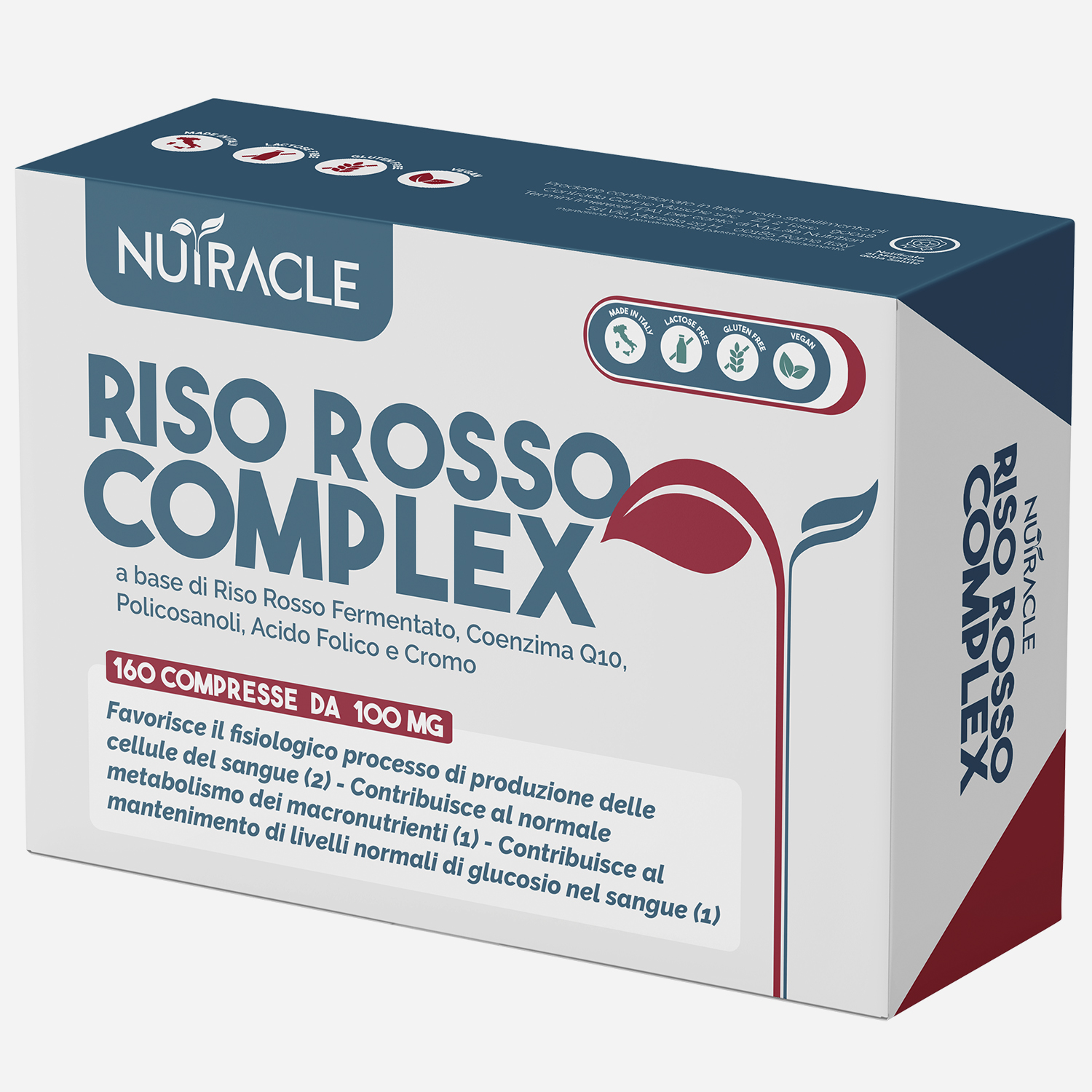 Nutracle Riso Rosso Complex 160 Compresse - Integratore Per Il Colesterolo