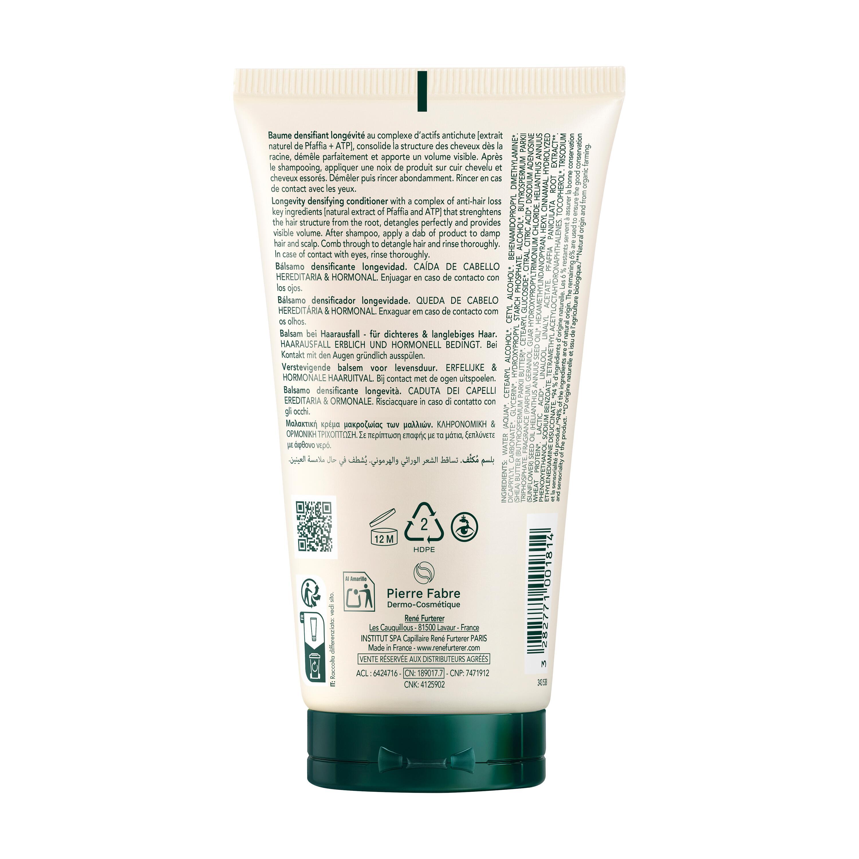 René Furterer Triphasic - Balsamo Densificante Longevità 150 ml