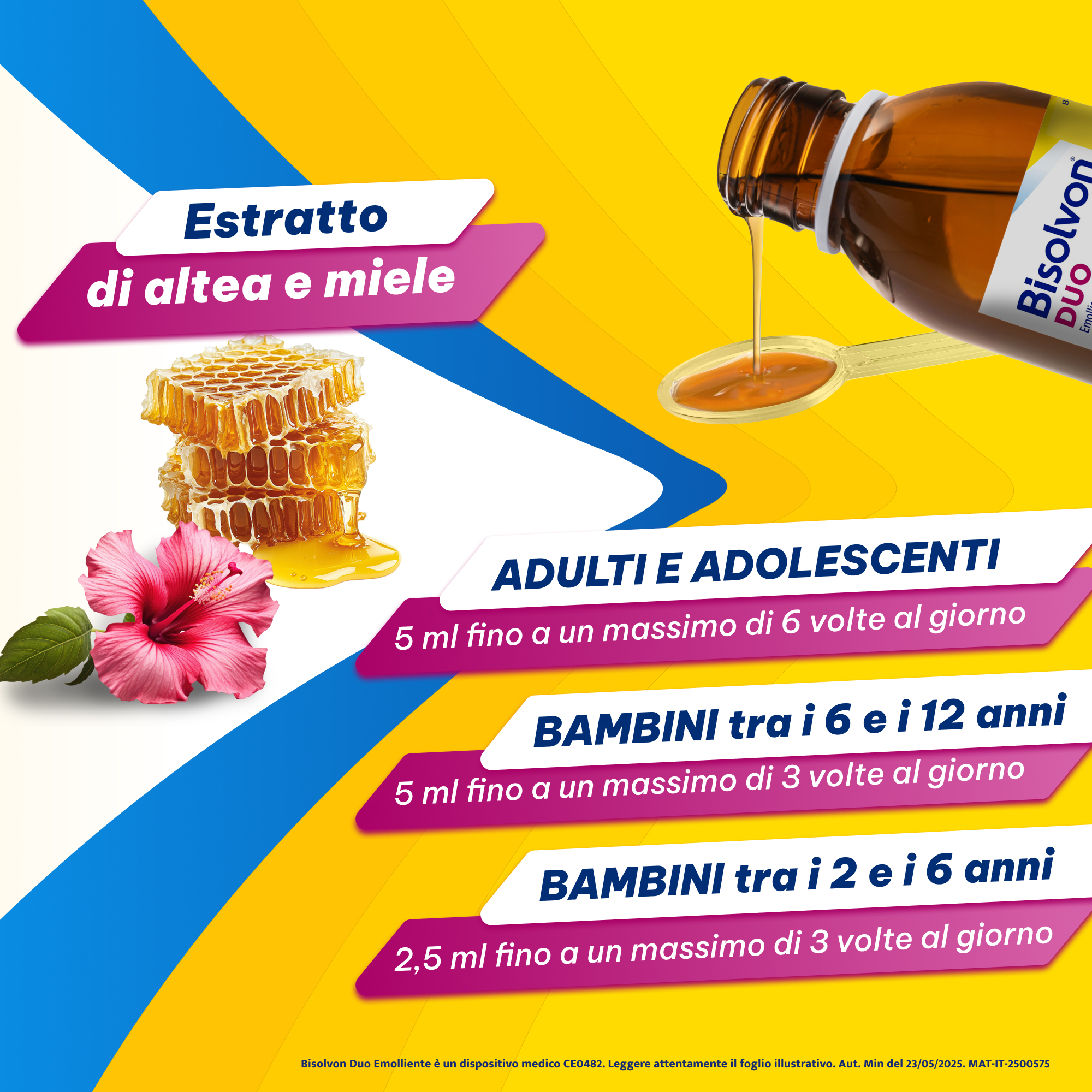 Bisolvon Duo Emolliente: Sciroppo Contro Tosse e Gola Irritata 100 ml