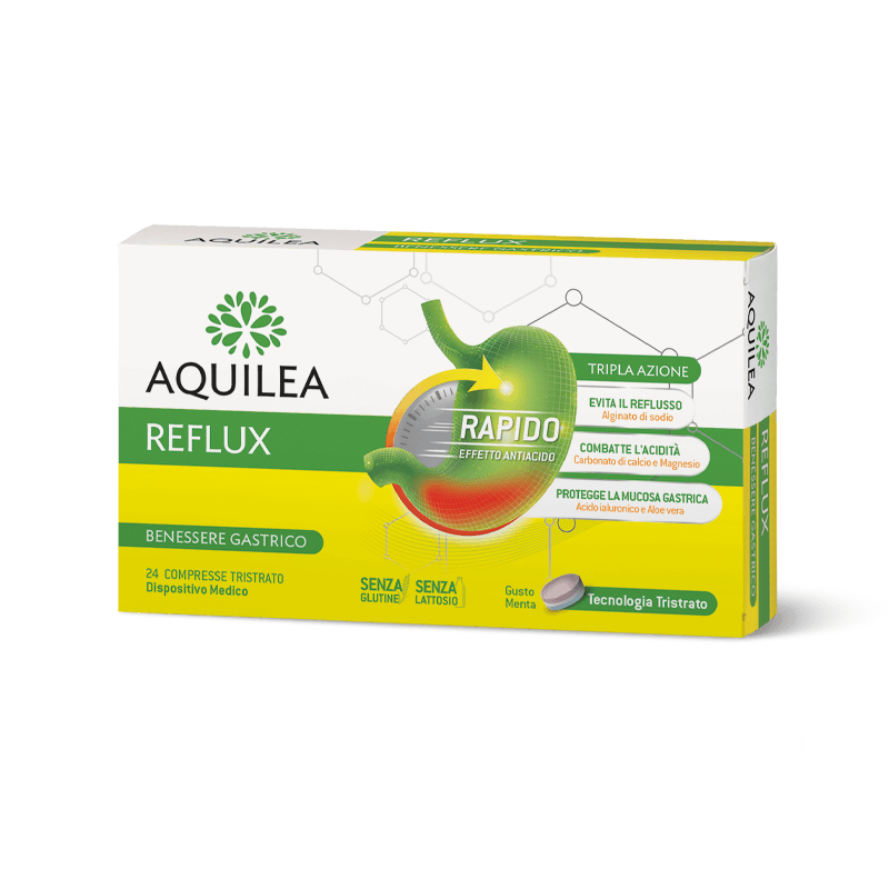 Aquilea Reflux contro acidità e reflusso gastrico 24 cpr