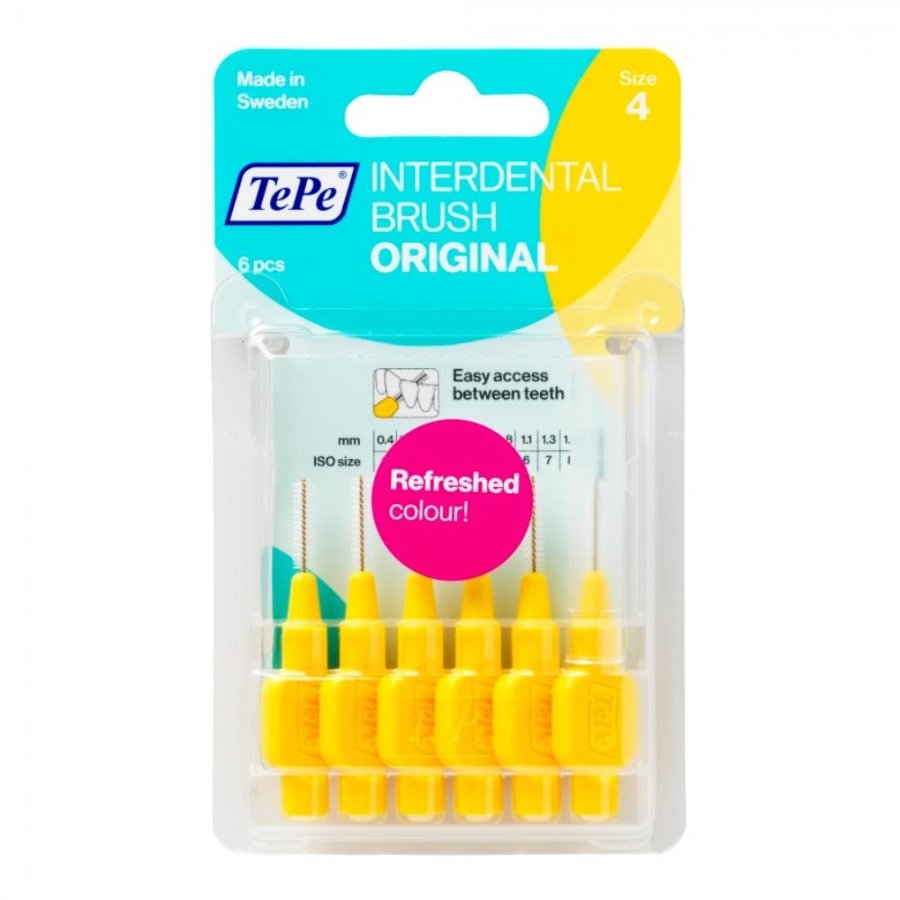TePe Scovolino Giallo Per Pulizia Interdentale 0,7 mm 6 Pezzi