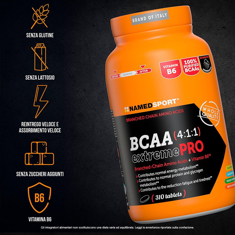 Named Sport BCAA 4:1:1 ExtremePro 310 Compresse - Integratore Di Aminoacidi