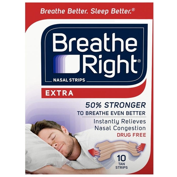 BREATH RIGHT EXTRA FORTI (sostituisce Rinazina RespiraBene Extra Forte) Cerottini Nasali 10 Pezzi