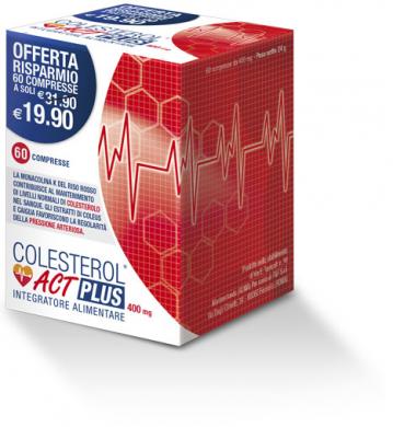 Colesterol Act Plus - Integratore per il colesterolo FORTE - 60 Compresse