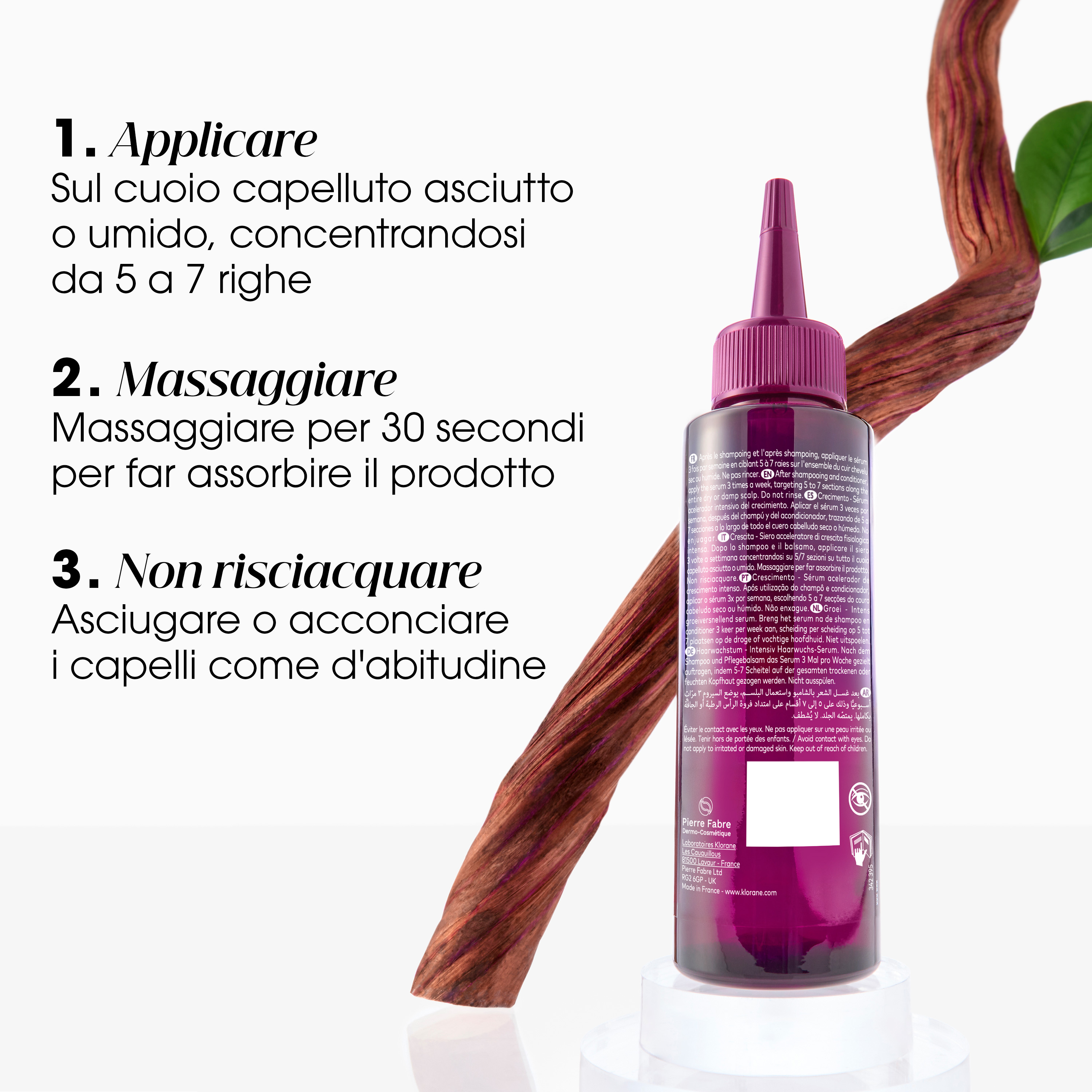 Klorane - Chinina Crescita - Siero Acceleratore Intensivo Di Crescita Fisiologica 100 ml